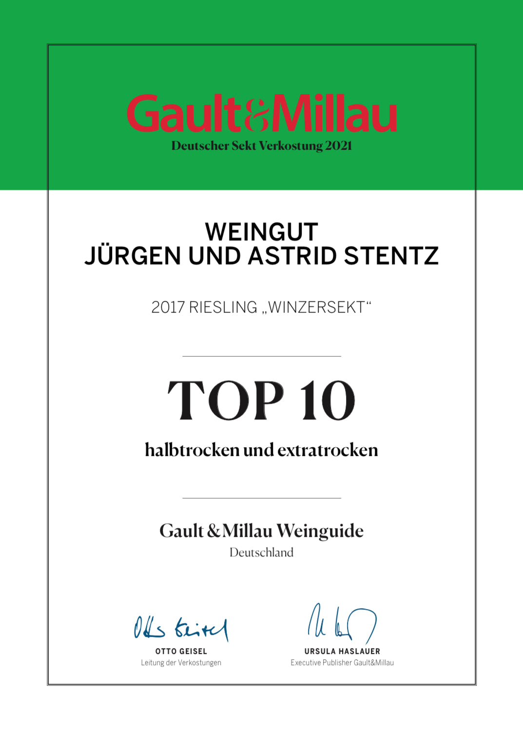 Winzersekt Riesling trocken